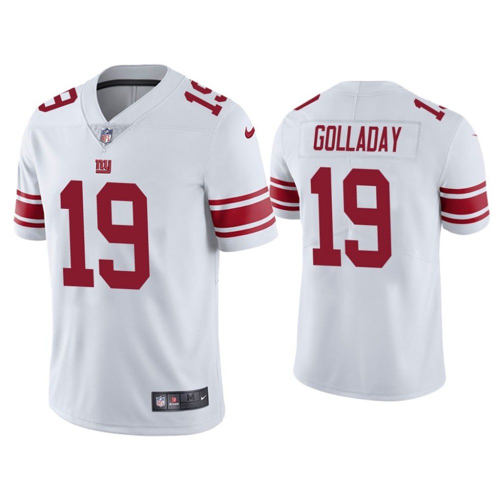 Men New York Giants #19 Kenny Golladay Nike White Vapor Limited NFL Jersey